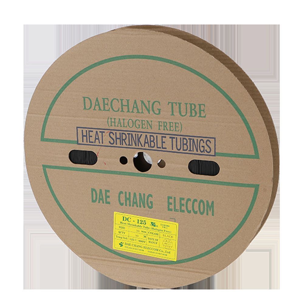 수축튜브 30MM 50M 흑색 1롤