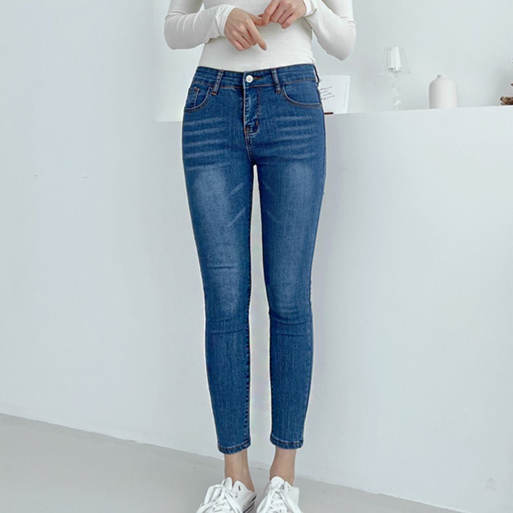 스키니진 하이웨스트청바지 밴딩 부츠컷 소재 여