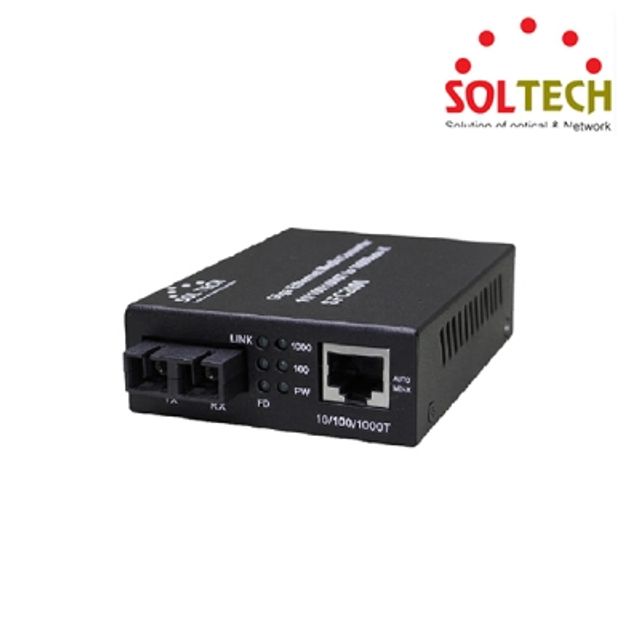 SOLTECH SFC2000-TS 기가비트 광컨버터 (1000Mbps/S