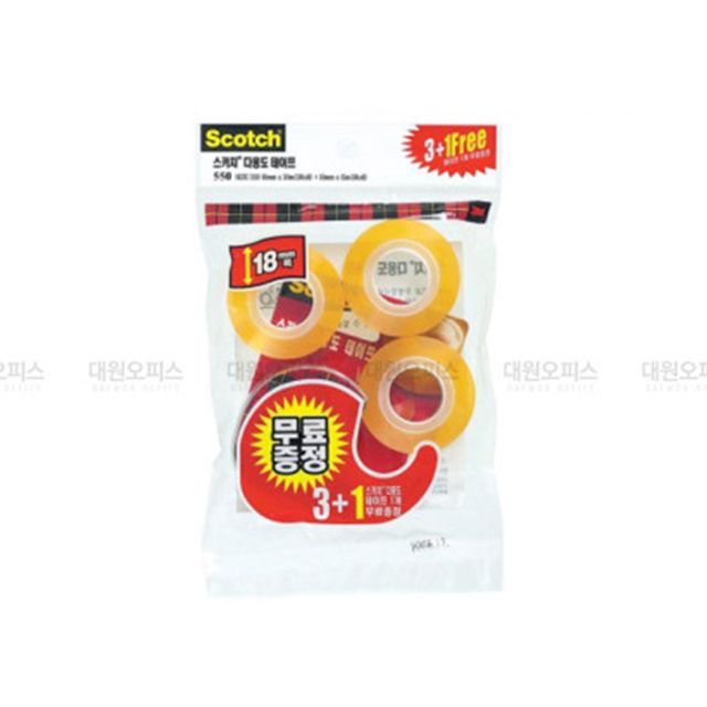 3M 스카치테이프 18mmx30m 583-3/3+1