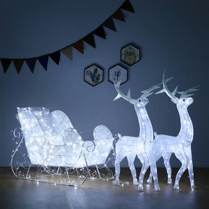 아이티알,NU LED 초대형 럭셔리 사슴썰매 대형 크리스마스장식