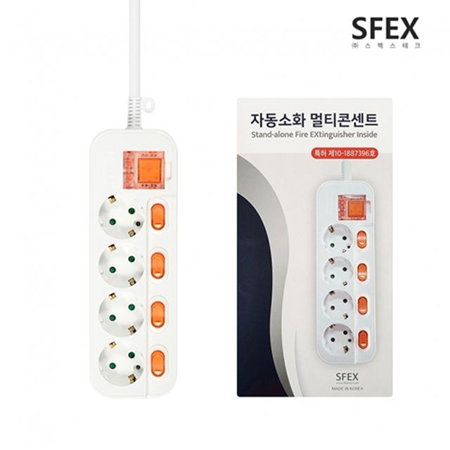 스펙스 4구 개별스위치 멀티탭 3M DYM NSG4C SI