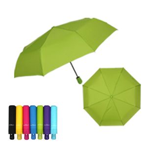 아이티알,NE 3단 전자동 알록달록 컬러 폰지 솔리드 휴대용 우산