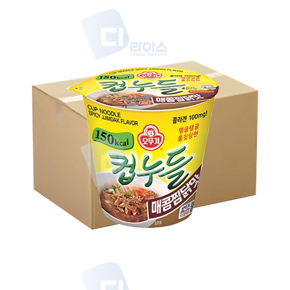 오뚜기 컵누들 매콤찜닭맛 소컵 30개 쫄깃당면 컵라면