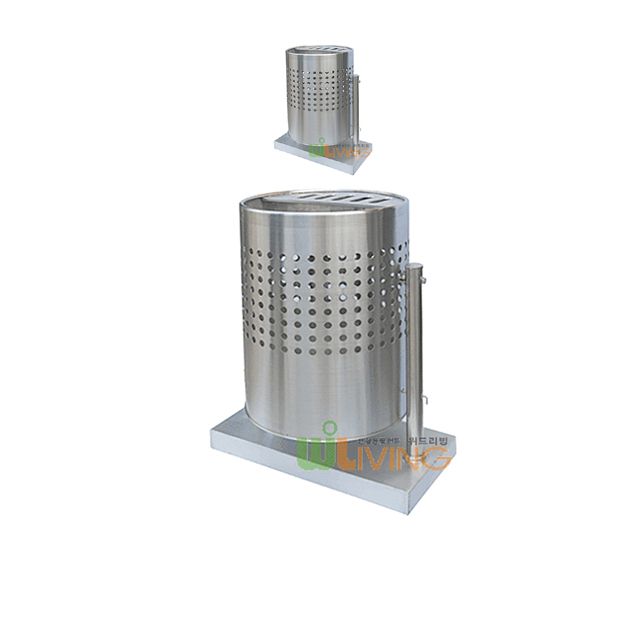 외부에서 사용하기 좋은 145L 재떨이 휴지통 X 2개입