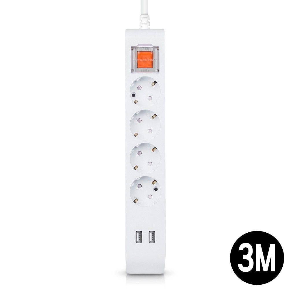 멀티탭 선이 굵어 안전한 USB 2구 일반멀티 4구 3M16A