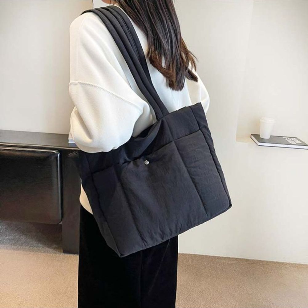 데일리 캐주얼 패딩 숄더백