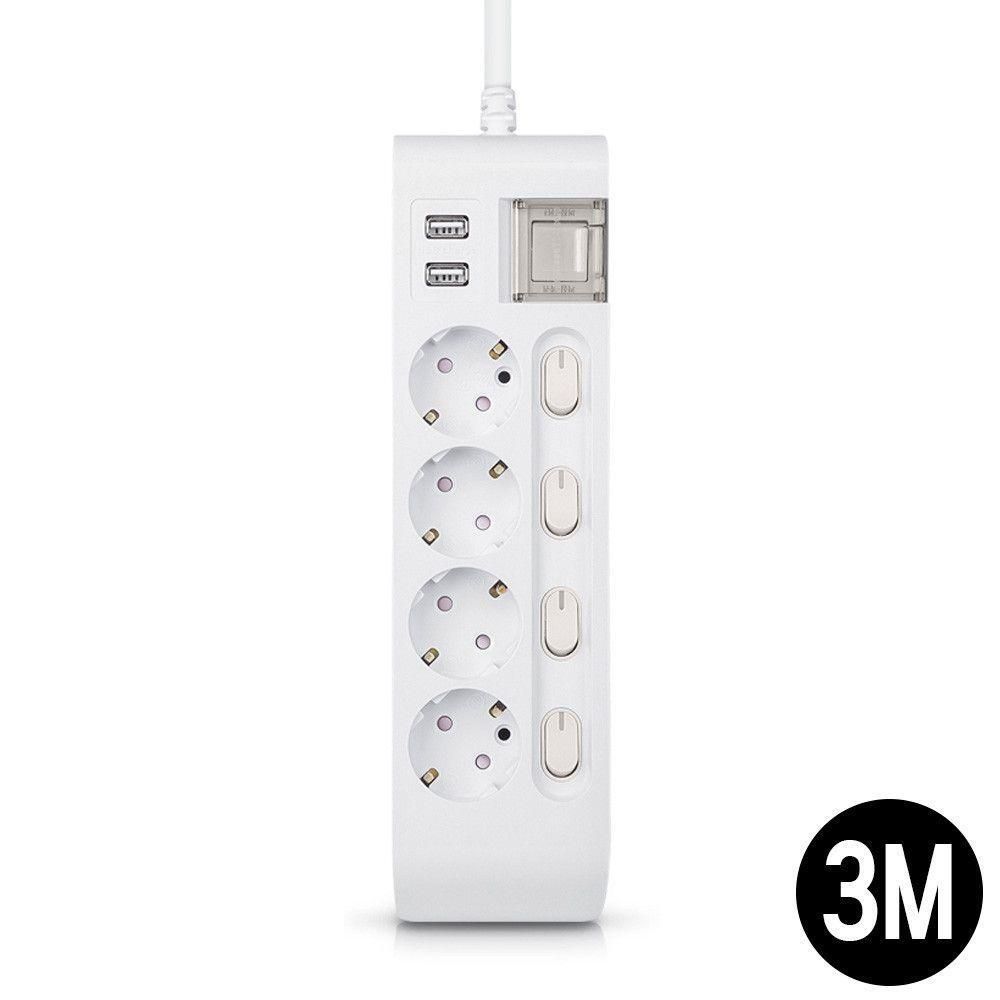 멀티탭 선이 굵어 안전한 USB 2구 4구 3M 16A