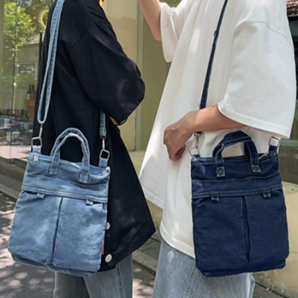 데님 가방 크로스백 남녀 심플 데일리 캐주얼 가벼운