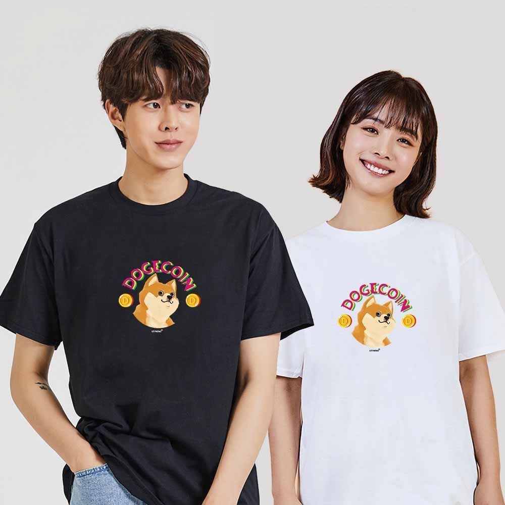 도지코인시바견진돗개5 반팔티 오버핏 BO