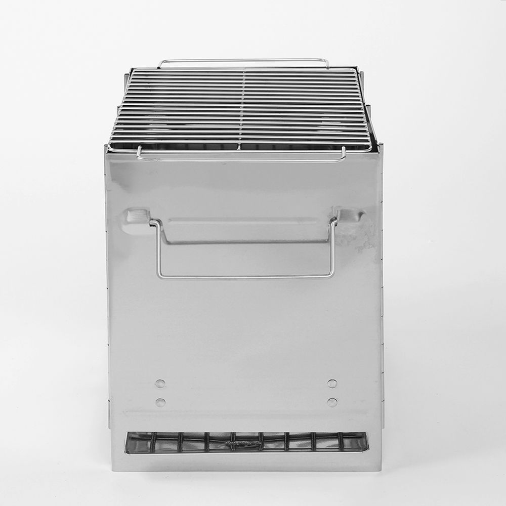 리크플 20x27cm 캠핑 우드스토브 그릴 접이식 화로대