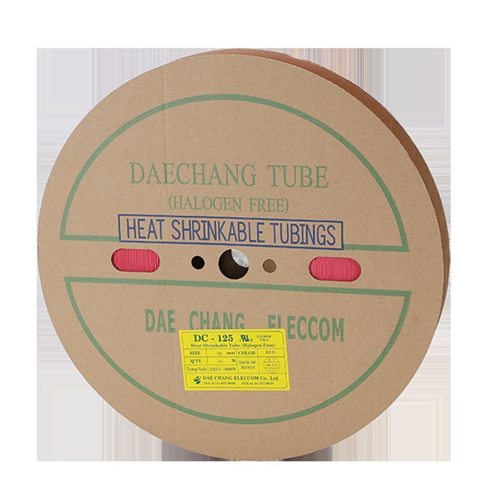 수축튜브 30MM 50M 적색 1롤