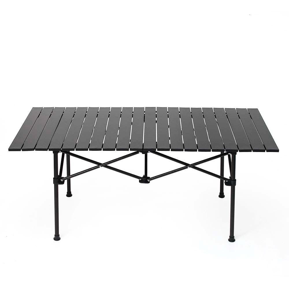 접이식 롤테이블 118x55cm 블랙 차박 식탁 낚시