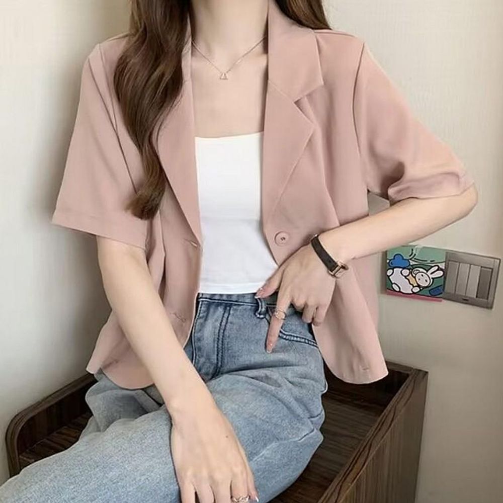 티셔츠 남방 반팔 여자 자켓 셔츠 여자 데일리 크롭