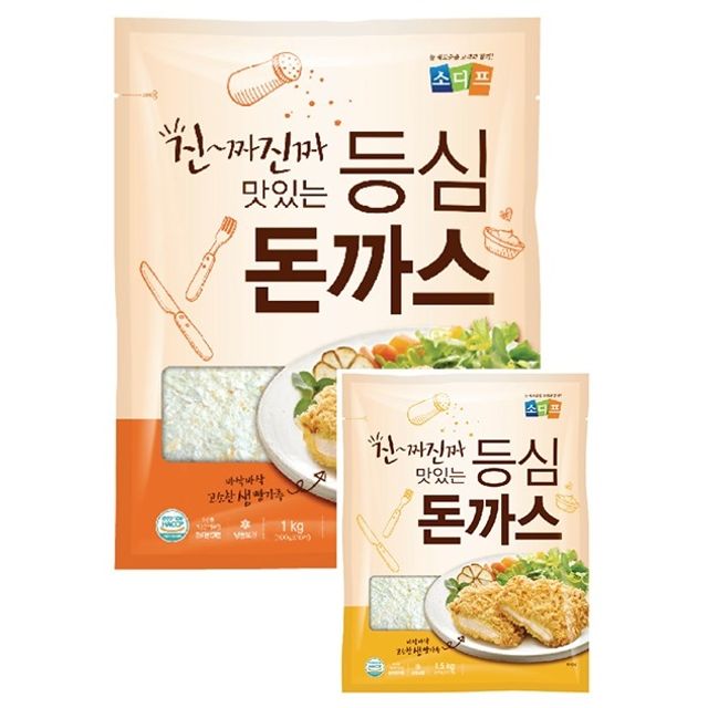 소디프 대용량 진짜 맛있는 등심돈까스 1kg