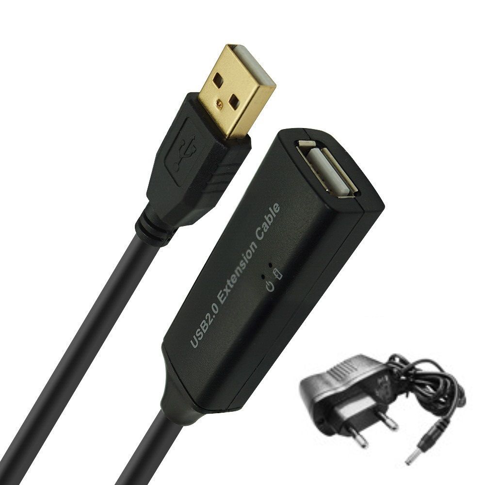 USB2.0 리피터 연장 케이블 15M 전원포함