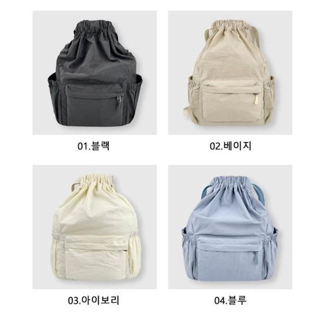 백팩 일상 패션 데일리 조리개 디자인 캐주얼 넉넉한