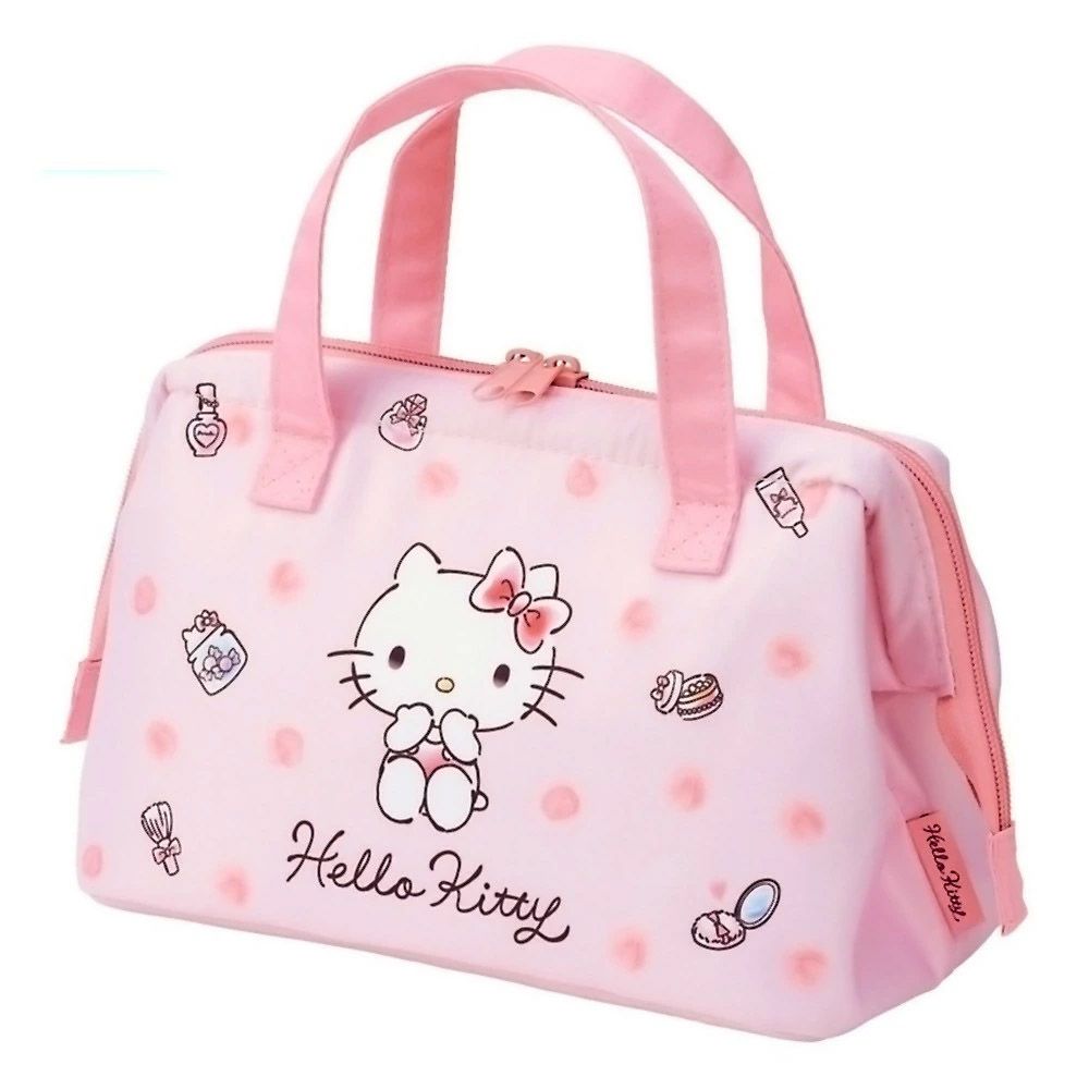 도시락가방 헬로키티 수채 코스메 보냉 런치백 M 도시락 도시락주머니