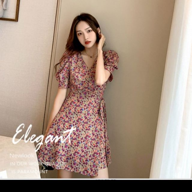 미니원피스 플라워원피스 꽃무늬 기본 플라워 데이 A