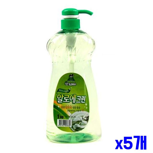 x5개 촉촉한 알로에 주방세제 1kg 주방비누