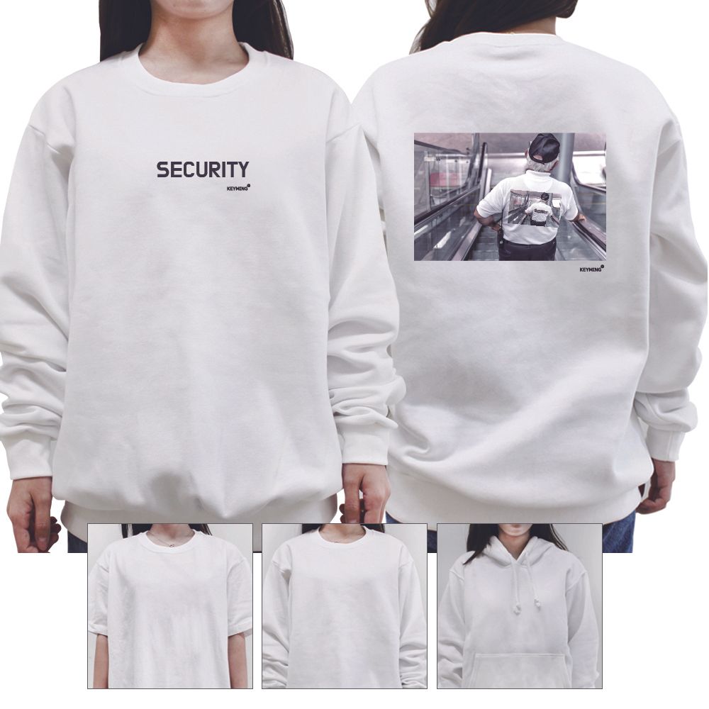 키밍 security 여성 남성 티셔츠 반팔티
