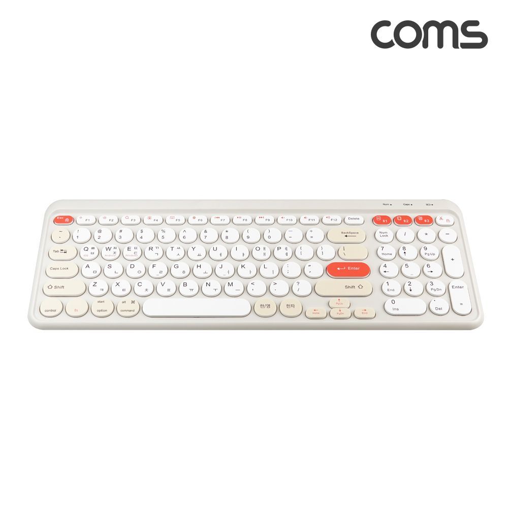 블루투스 무선키보드 2.4Ghz Bluetooth Cream AB104