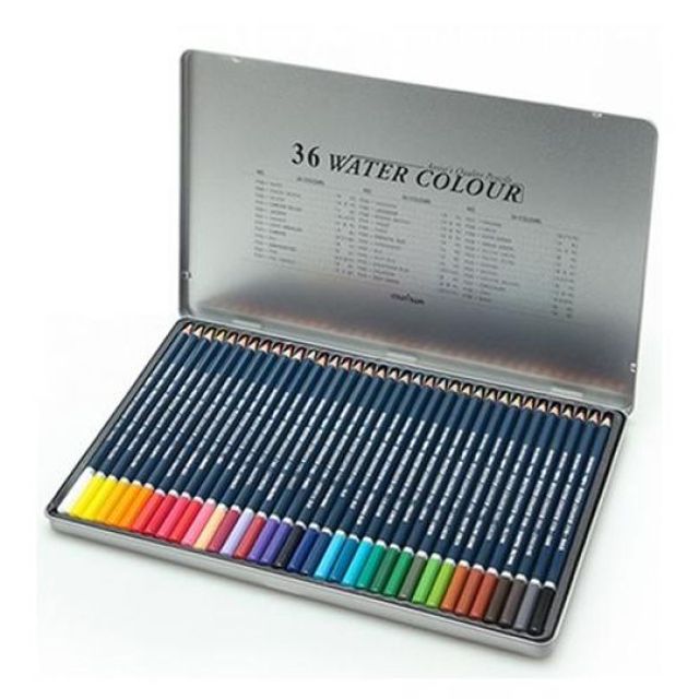 문화)넥스프로 수채색연필(36색/틴케이스)