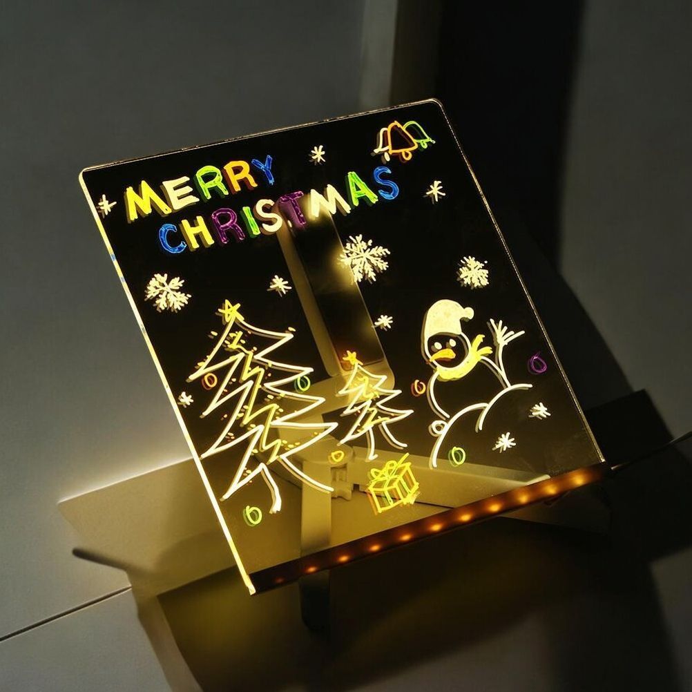 게더릭 LED 아크릴 메모보드 무드등 (20x20cm)