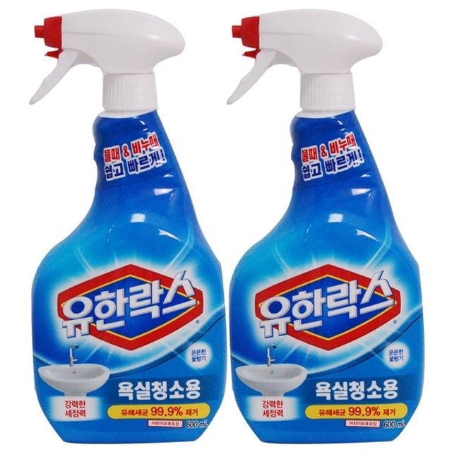 유한락스 욕실청소용 600ml 2입