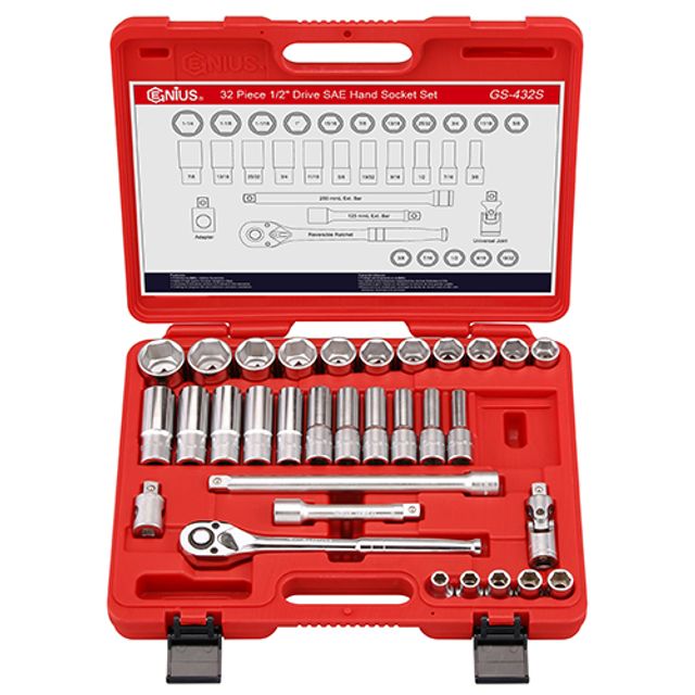 지니어스핸드소켓 핸드소켓세트 GS-432S(1/2x1/2-1