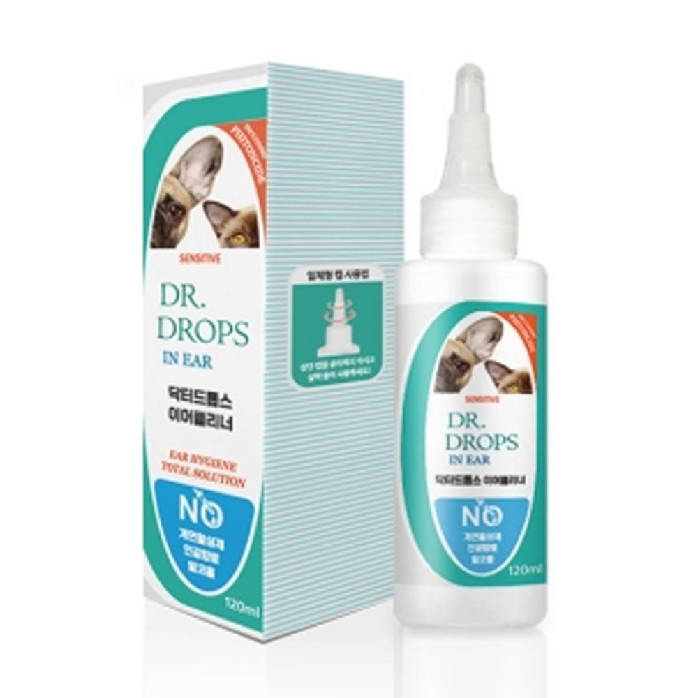 강아지 편백수 닥터드롭스 일상 귀세정제 120ml 1P 귀