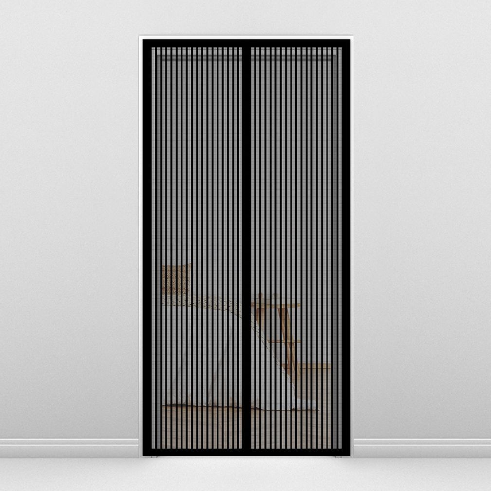 PrimeBulk 현관 모기장(90x210cm)(블랙스트라이프)