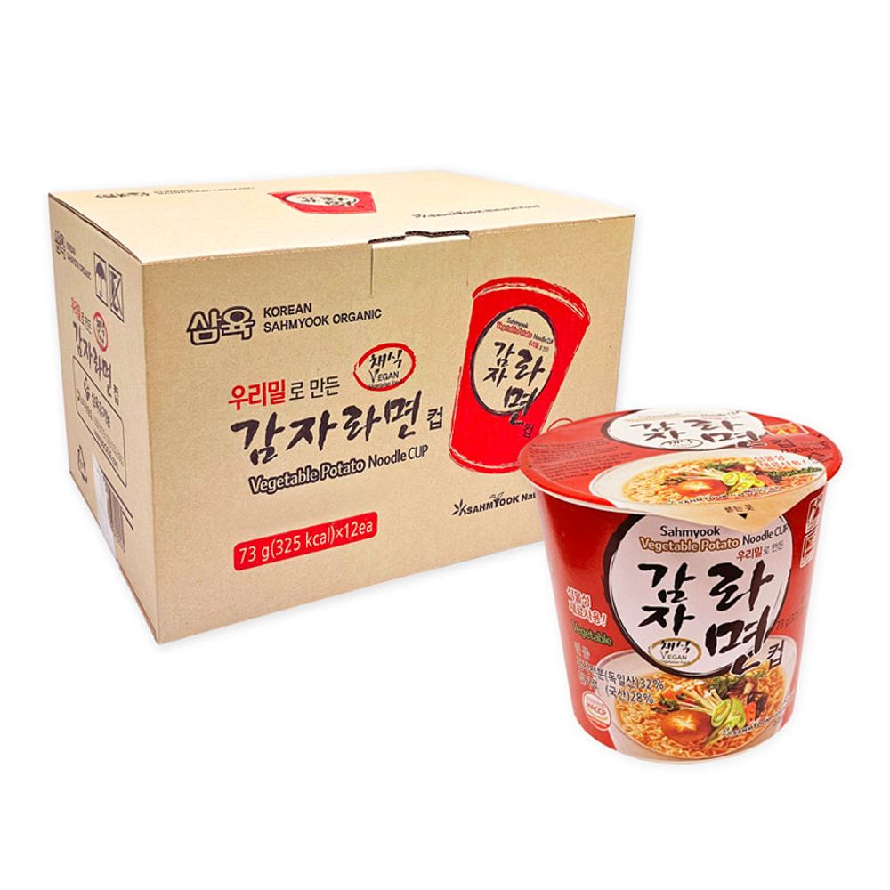 삼육 우리밀감자라면컵(컵라면) 73g X 12개입(박스)