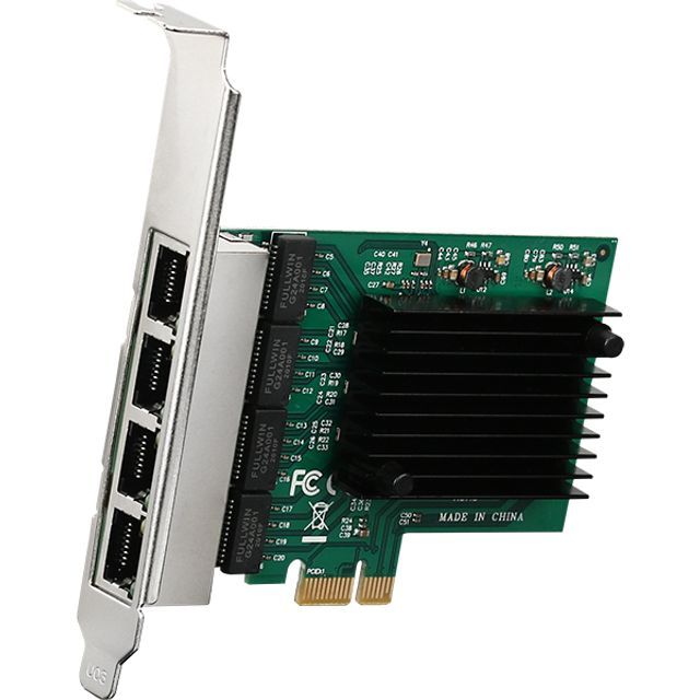 PCI Express 쿼드 기가비트 랜카드 Realtek 슬림PC
