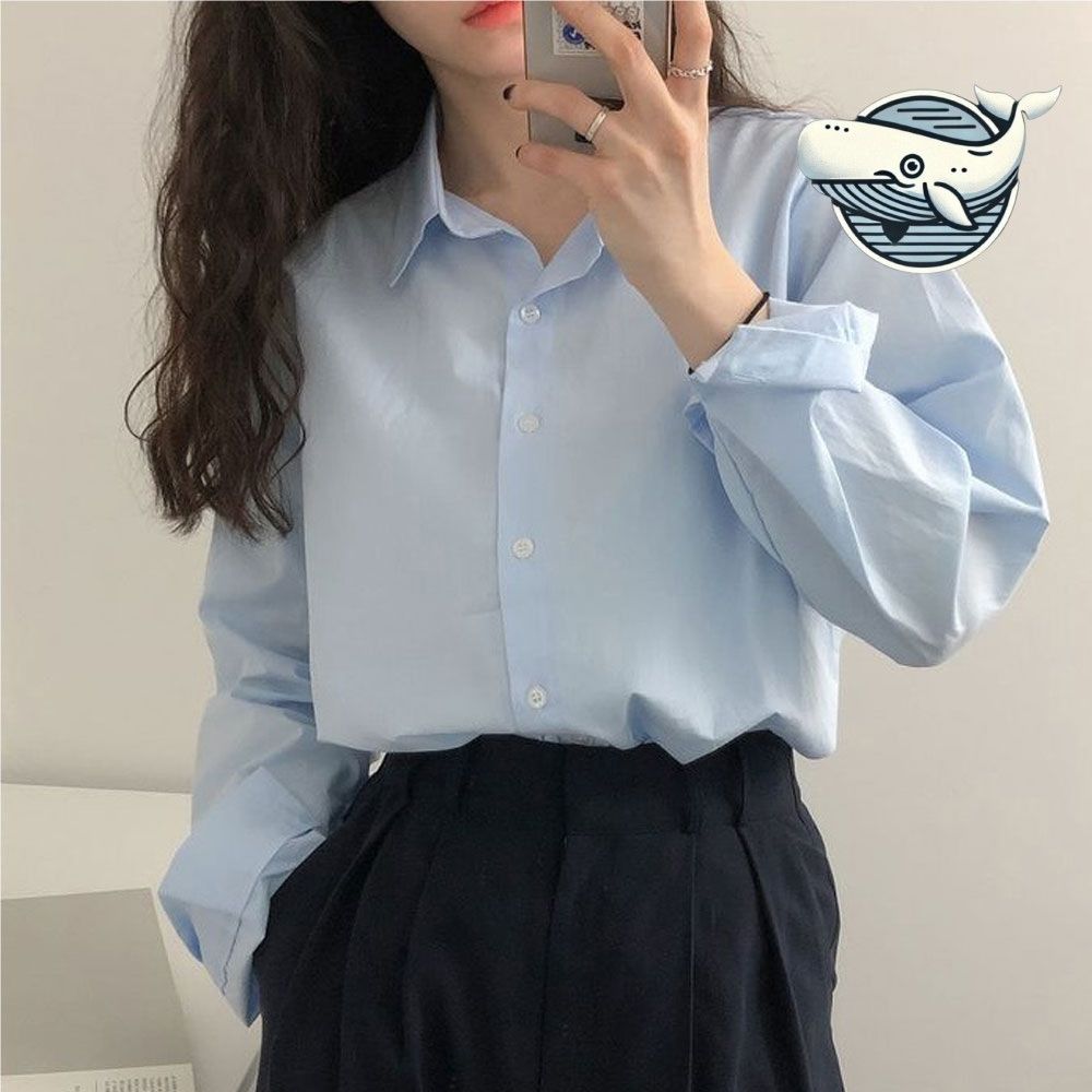데일리 심플 코튼 블라우스 다양한 컬러 기본