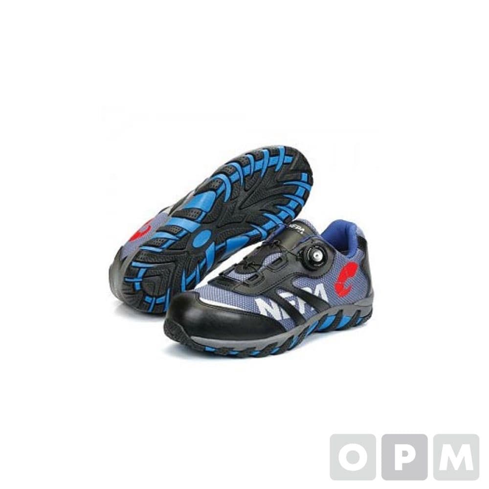 원터치프리락경량안전화 4인 치-240mm/BLACK+BLUE