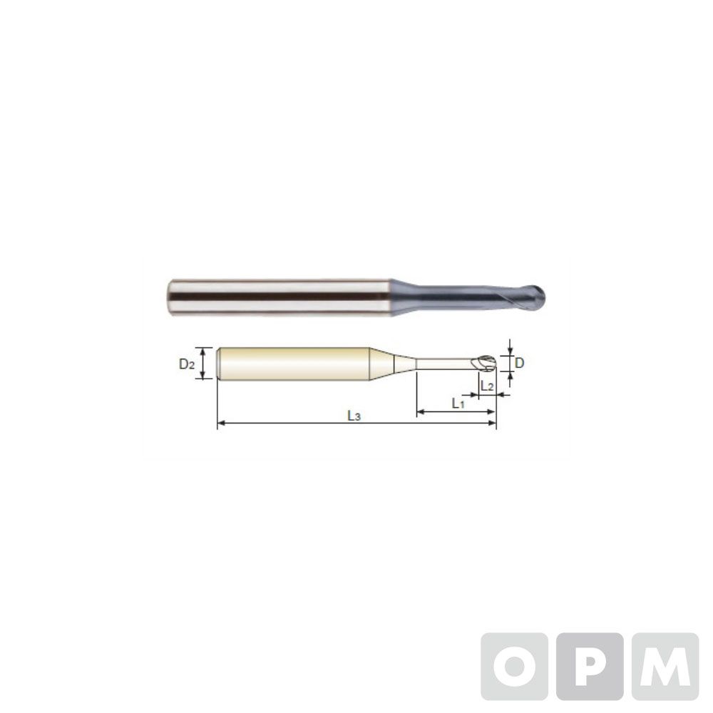 4G 롱넥볼엔드밀2F 4SRIBE-0025R-12 1ea