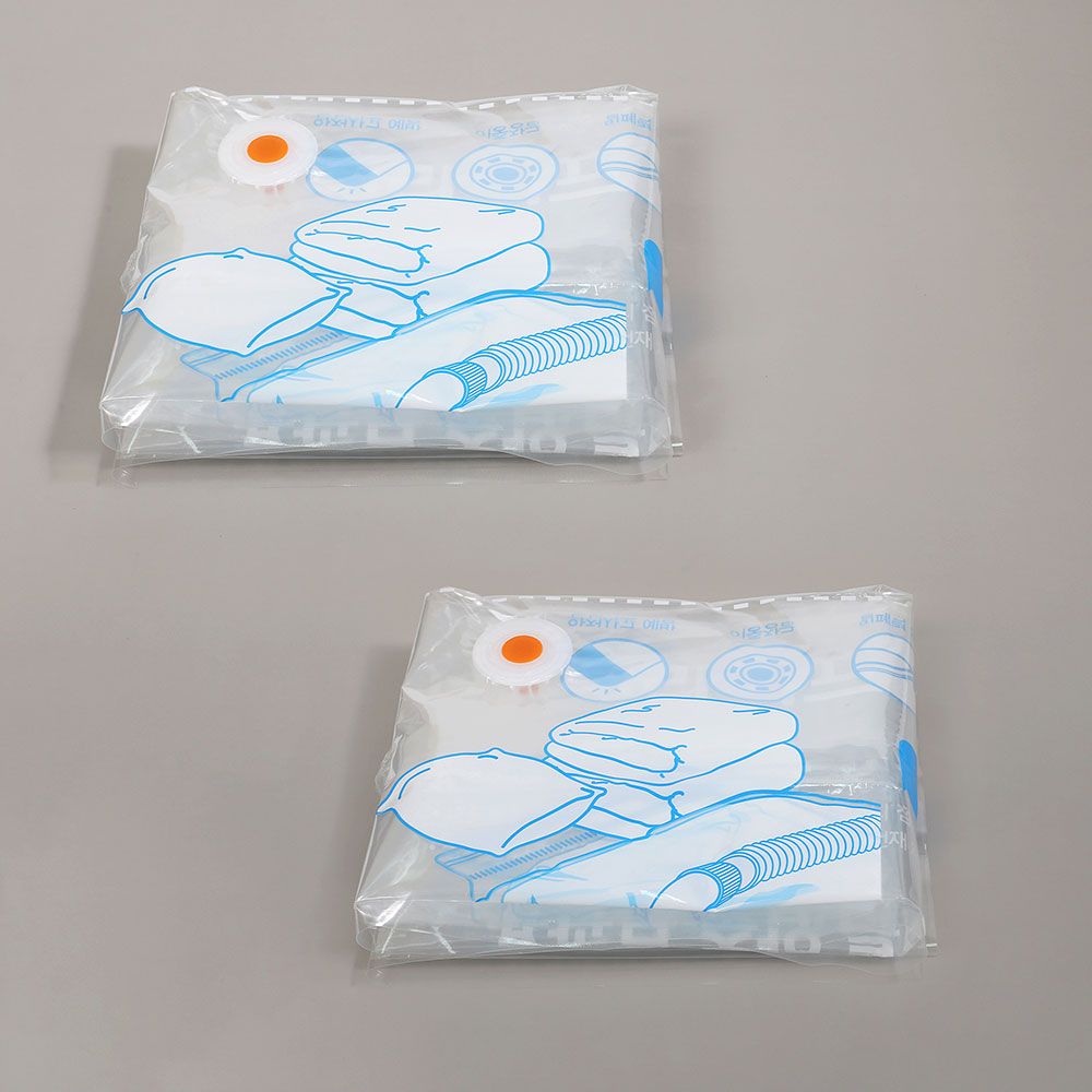 밸브형 특대형 이불 압축팩 120cmx92cm 2개세트