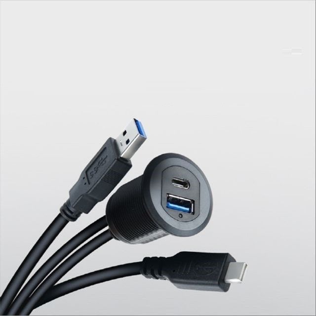 매립 포트 USB 연장 케이블 USB 3.1 Type C C타입 US