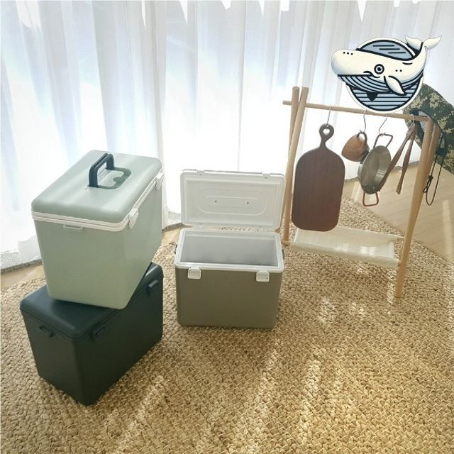 다크그레이 캠핑 보냉 박스 모던 아이스 박스