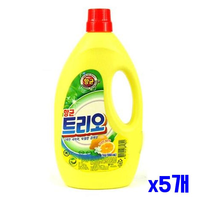 x5개 트리오 1kg 레몬향 설거지세제 설거지비누
