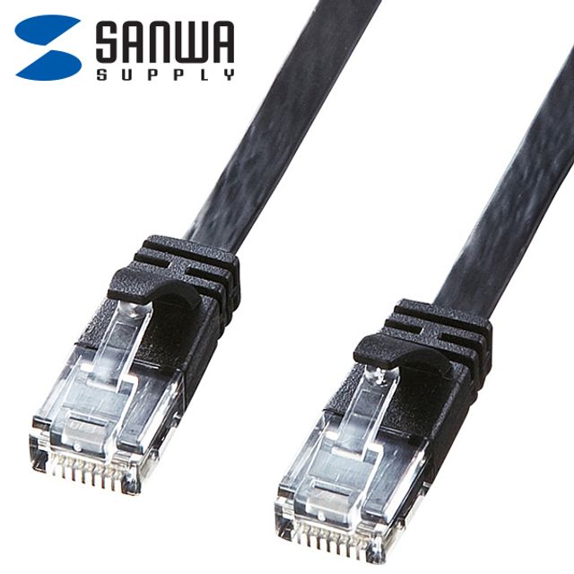 SANWA CAT.6 기가비트 플랫 평면 랜선 랜케이블 5M