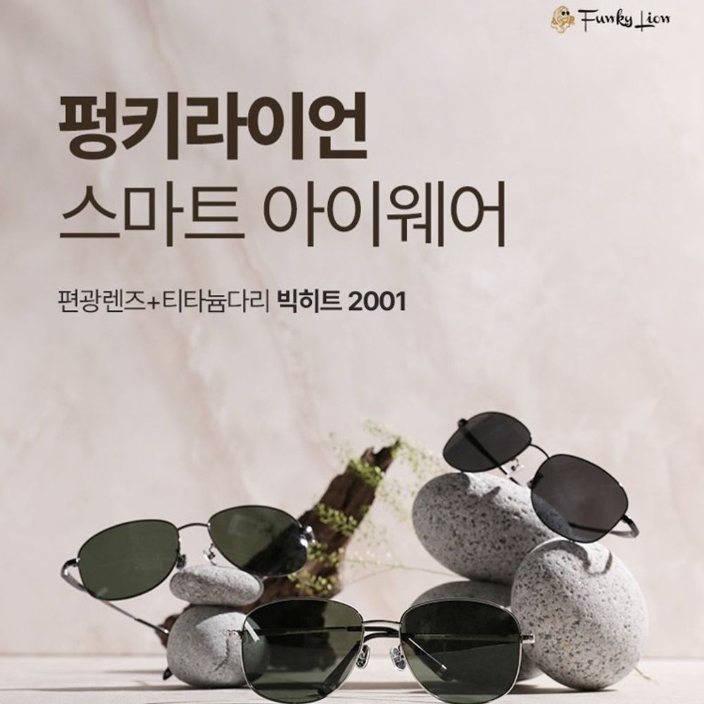 빅히트2001 편광렌즈+티타늄다리 펑키라이언 선글라스