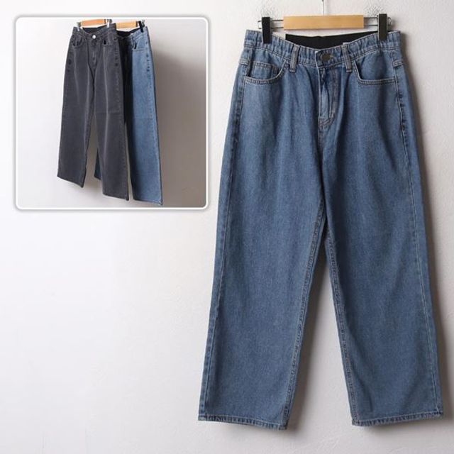 여성 209 와이드 19S 데님 X 블루 스판