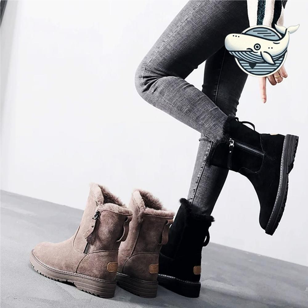 겨울 따뜻한 스웨이드 부츠 퍼안감 털부츠