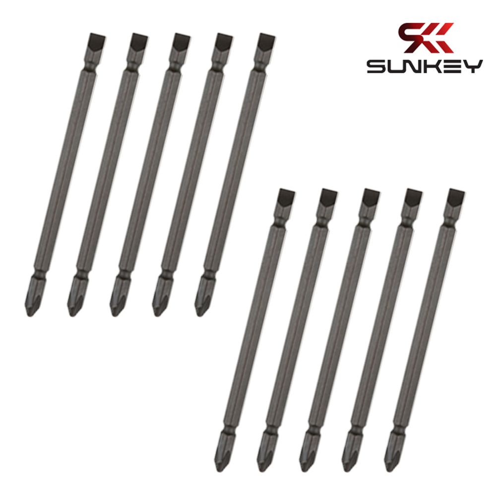 십자 임팩 육각 +PH2x-FL6 110mm 드라이버비트 10pcs