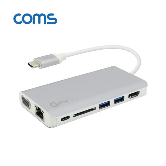 USB 3.1 TYPE C 7 in 1 멀티 컨버터 HDMI VGA CT198