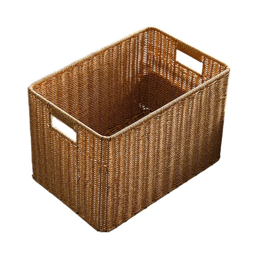 사각 라탄 보관함 (40x26cm 내추럴) JT24