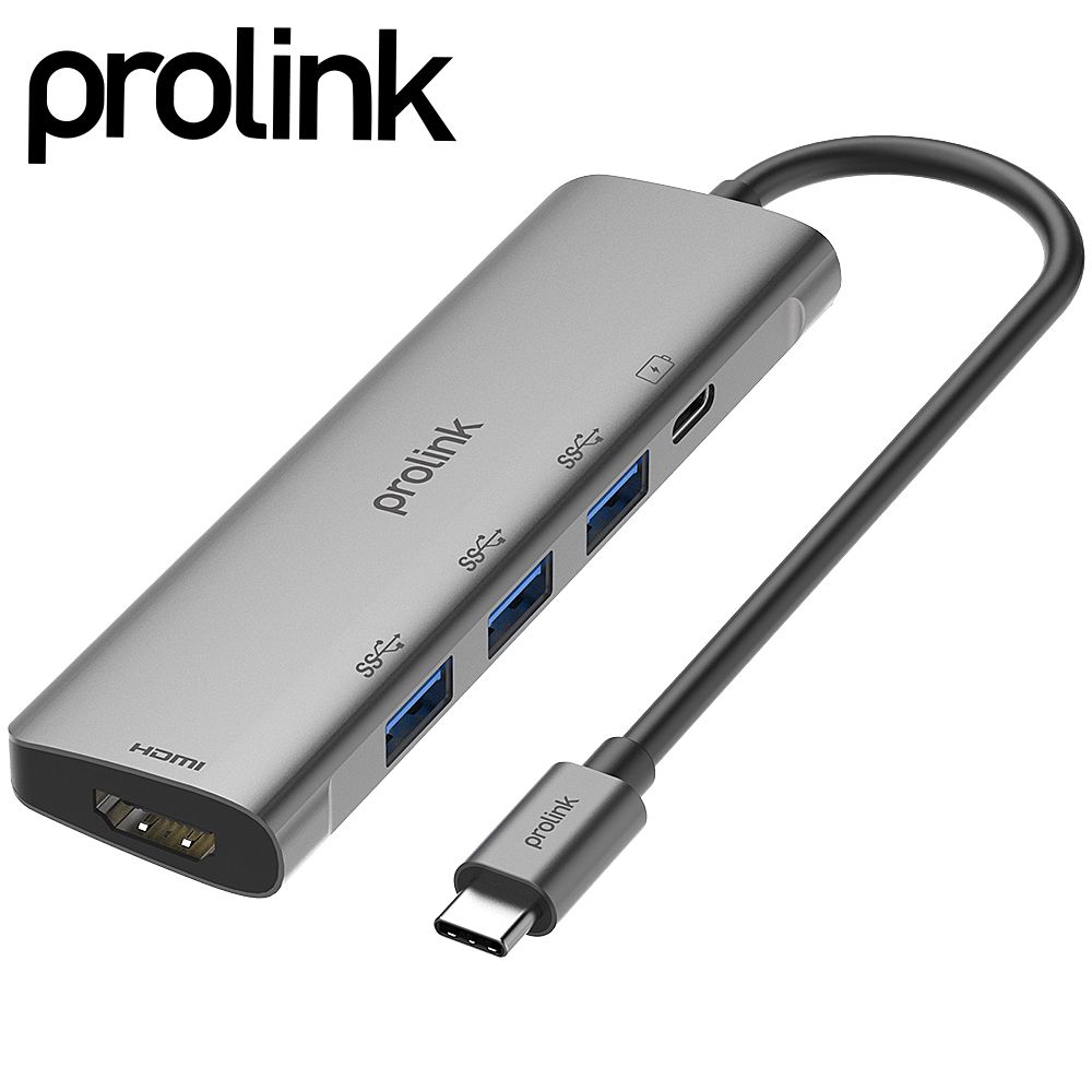 PROLINK C타입 to HDMI 컨버터 + USB3.0 허브 3포트