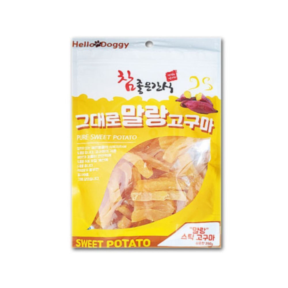 헬로도기 참 좋은 간식 그대로 말랑 스틱 고구마 250g